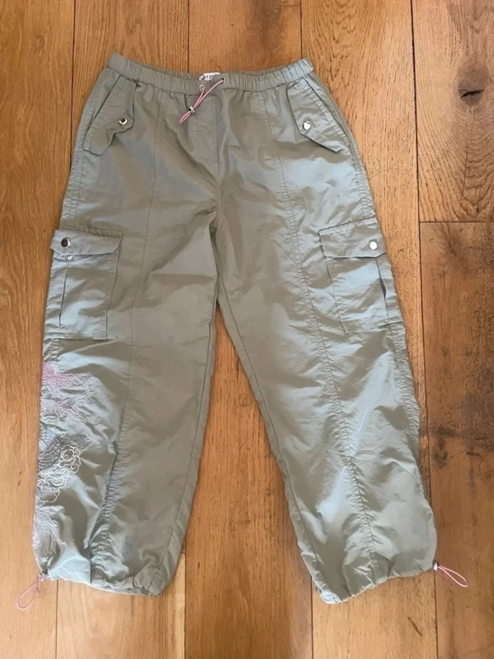 Kids Sage Cargo Shorts with Drawcord - Unbranded